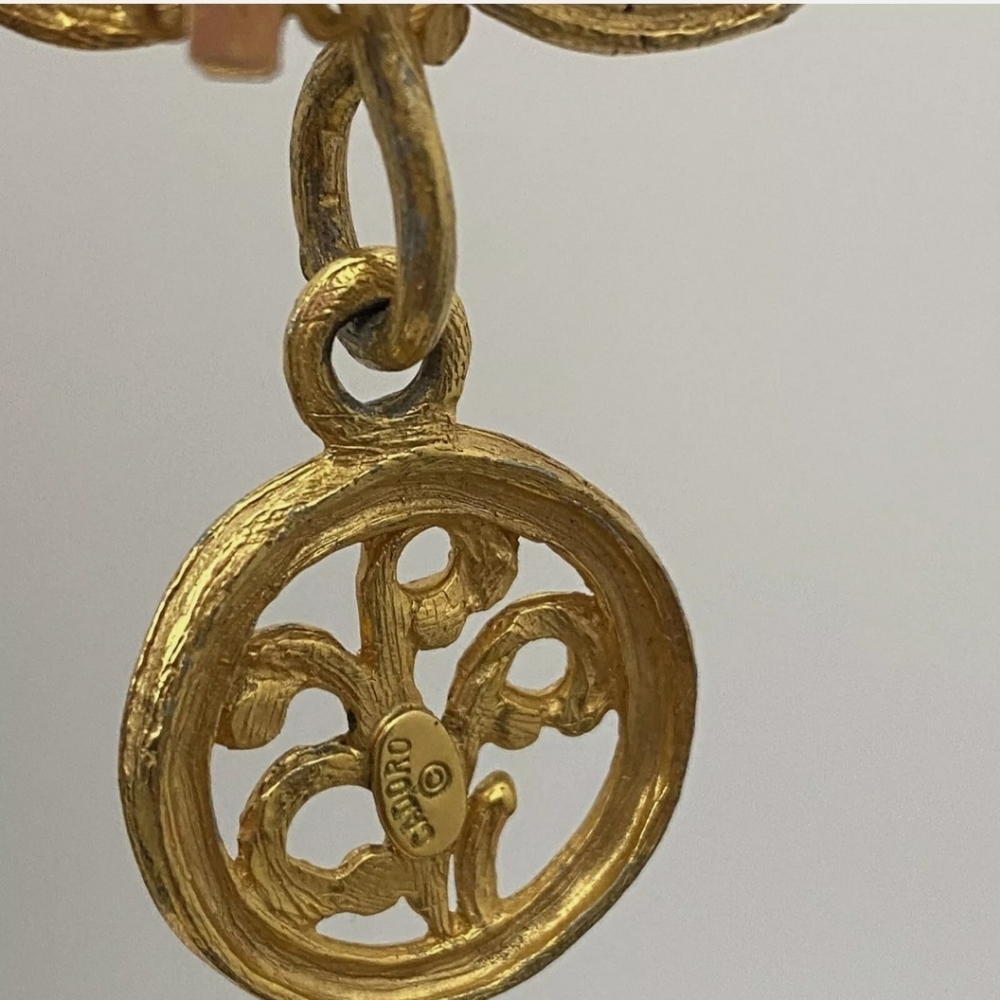 Rare Signed Runway Cadoro Earrings - Picture 8 of 10